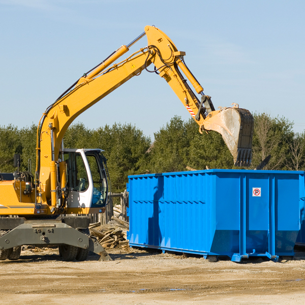 can i pay for a residential dumpster rental online in Amherst